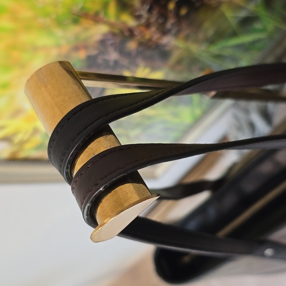 Coach Horse & Carriage Jacquard City Zip Tote Gray/ Black Leather Trim Large - Picture 7 of 13